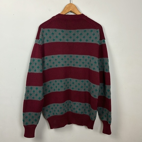 Vintage Roots Grandpa 100% Cotton Hand Framed Sweater Sz L - Picture 7 of 9